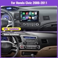 thumbnail image 2 of Radio estéreo de coche Leadfan para Honda Civic 2006-2011, 10.1 pulgadas, 2 of 8