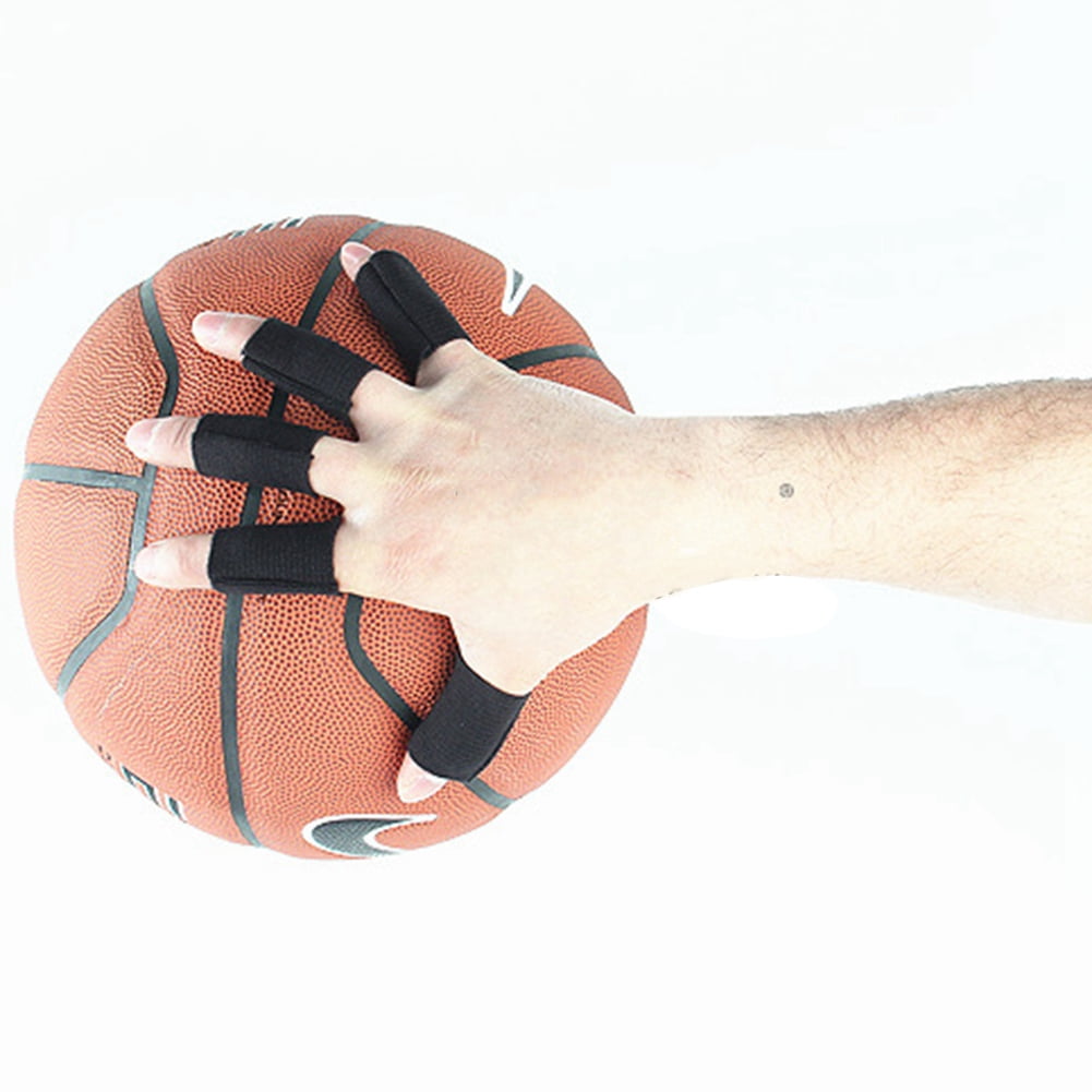 Mgaxyff Basketball Finger Guard,Blue Black Nylon Finger Guard Protector