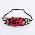 thumbnail image 2 of Diadema Artificiales Guirnalda De Pelo Hairband Elástica Para Novia Honor	Elegante rojo Baoblaze Mujeres niños tocado, 2 of 8