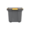 thumbnail image 3 of Ezy Storage 19.8 Gallon Large Gasket Tote, IP68 WaterProof Plastic Storage Bin with Lid, Gasket Seal and Durable Latches, Gray, 3 of 18