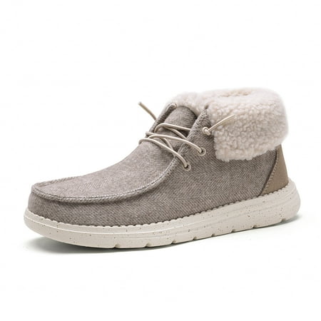 

Bruno Marc Womens Winter Comfort Warm Fur Casual Loafer Shoes Moccasin Walking Shoes US SBLS216W BROWN Size 7