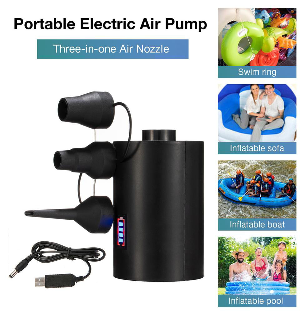Details about   Electric Air Pump Rechargeable Inflator For Inflating/Deflating Pool FREE SHIP 