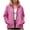 Pink, variant on Ghalytn Women's Packable Hooded Rain Jacket with Arm Zipper Pocket, Waterproof Windproof Lightweight Travel Coat
