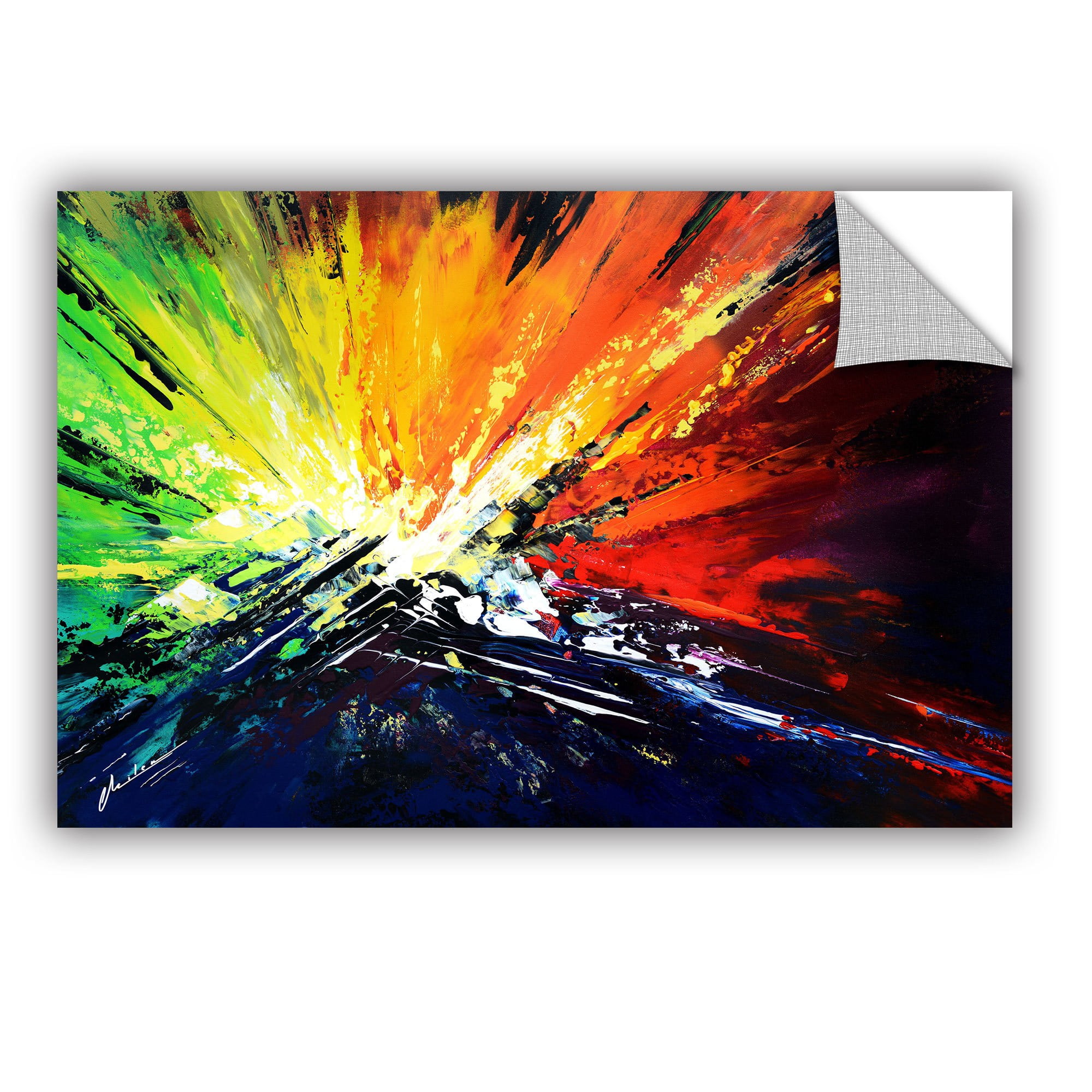 ArtAppealz Milen Tod "Vibrance 2" Removable Wall Art
