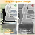 thumbnail image 4 of LIFERECORD Foldable Stadium Seat Chair with Back Support, Portable Bleacher Seat for Sports Games, Concerts, Parks - 225 lbs Capacity, Waterproof 600D Oxford Fabric, Dual Carry Options, 4 of 8
