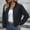 Black, variant on Miluxas Womens Jacket Plus Size Bomber Jackets Lightweight with Pockets Zip Up Quilted Casual Coat Outwear Black 10(XL)