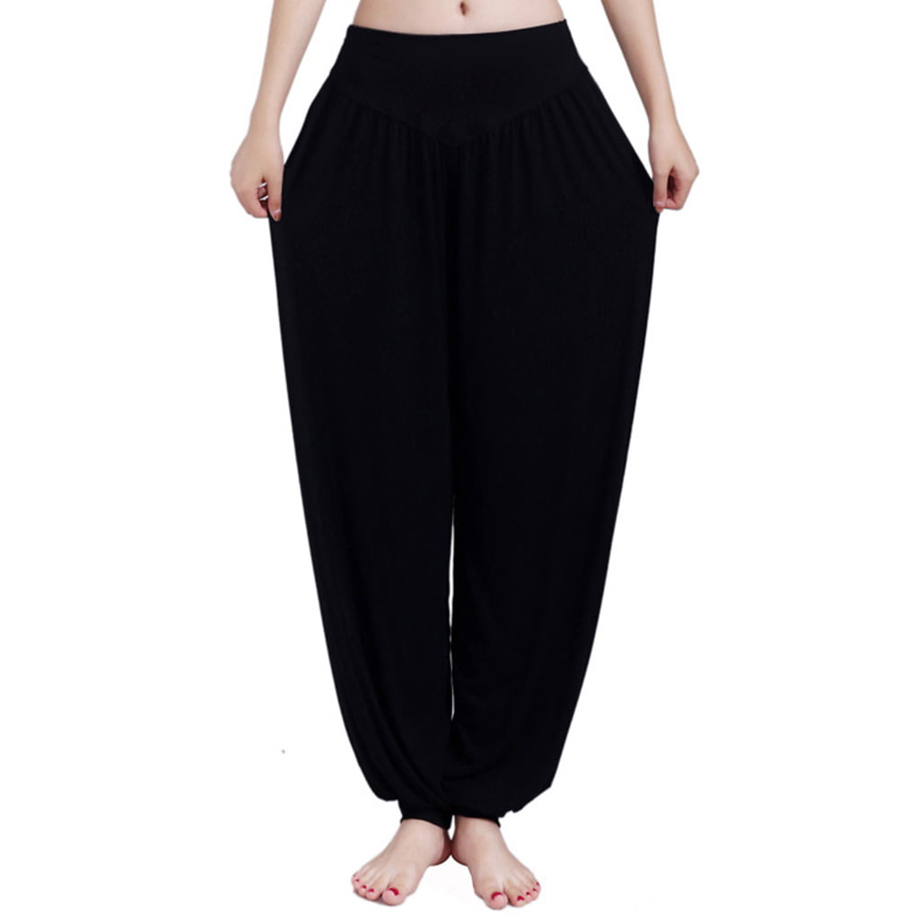 Plus Size Womens High Waist Loose Trousers Harem Baggy Ali Baba Hippy Yoga Pants 