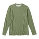 thumbnail image 4 of Camiseta básica de cuello redondo y manga larga para mujer - Top informal de otoño de corte holgado, 4 of 4