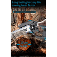 thumbnail image 3 of 6-inch cordless mini chainsaw, equipped with a 2.0Ahh rechargeable lithium-ion battery - a compact electric handheld saw suitable for trimming branches and wood in yards and, 3 of 4