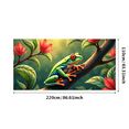 thumbnail image 3 of Vivid Colored Frog Themed Background Backdrop Banner Party Decorations for Nature Themed Parties Jungle Themed Events Photography Props and Kids Birthday Celebrations, 3 of 8
