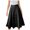 Black, variant on OGLCCG Women's Pleated Midi Skirt High Waist Button Front A Line Flared Skirt Casual Elegant Solid Color Work Office Swing Skirts