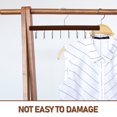 Phenofice Wooden Closet Organizer Multi Hook Design for Hanging Clothes ...