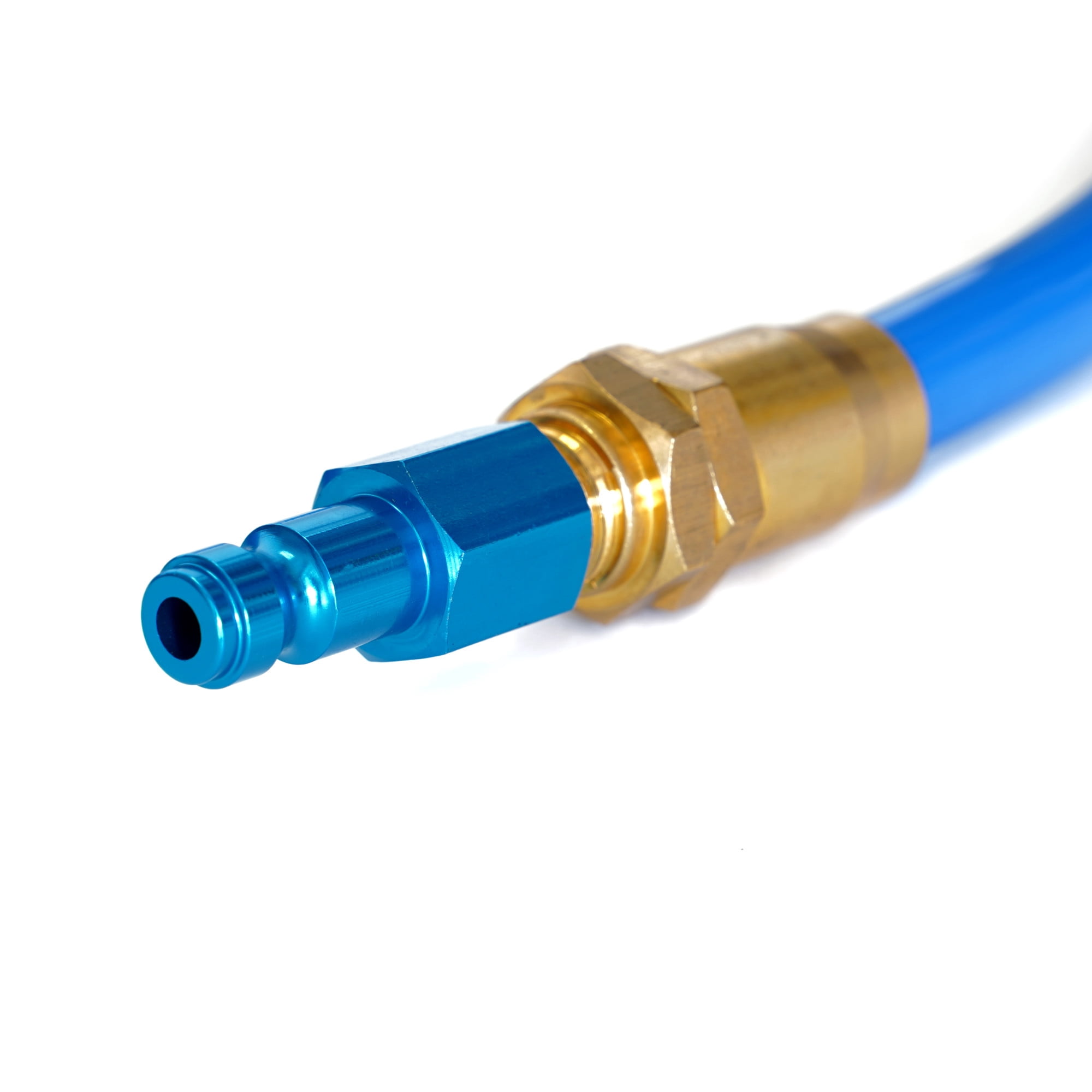 STEELMAN 50049-WMQ-IND 25-Foot Straight Air Hose with Reusable Quick Disconnect Fittings