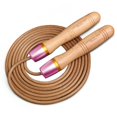 thumbnail image 1 of Cuerda para saltar de cuero ajustable con rodamiento de metal universal rojo rosa, 1 of 4