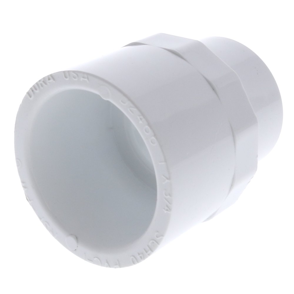 Schedule 40 PVC Reducing AdapterSlip x FPTSlip Size1"FPT Size3/4