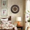thumbnail image 6 of VOCOO 12'' Wall Clock Retro Silent Large Vintage Clocks Decorative for Kitchen Living Room Bedroom - Coppery, 6 of 12