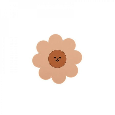 

Cup Mat Sunflower Cartoon Coaster Pvc Insulation Pad Household Bowl Kitchen Special Shaped Soft Rubber Table Mat Anti Scalding