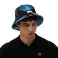 thumbnail image 5 of Yiaed Night Sky Forest Bald Eagle Print Reflective Stripe Bucket Hat Unisex Funny Outdoor Fisherman Cap Beach Sun Hat, 5 of 5