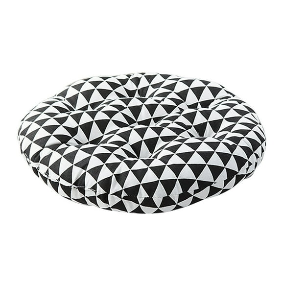 Bizhua Black and White Life Cushion 45Cmchair Cushion Round Cotton Upholstery Soft Padded Cushion Pad office Home Or Car Seat Cushion