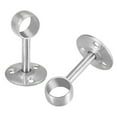 thumbnail image 3 of Uxcell 0.79" Pipe Dia 304 Stainless Steel Wardrobe Clothes Lever Bracket, 2 Pcs, 3 of 4