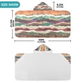 thumbnail image 4 of Yayeee Kids Hooded Towel with Hand Pockets Beach Soft Absorbent Bath Wrap 50 x 23.5 inch, Artistic Desert Waves, 4 of 5