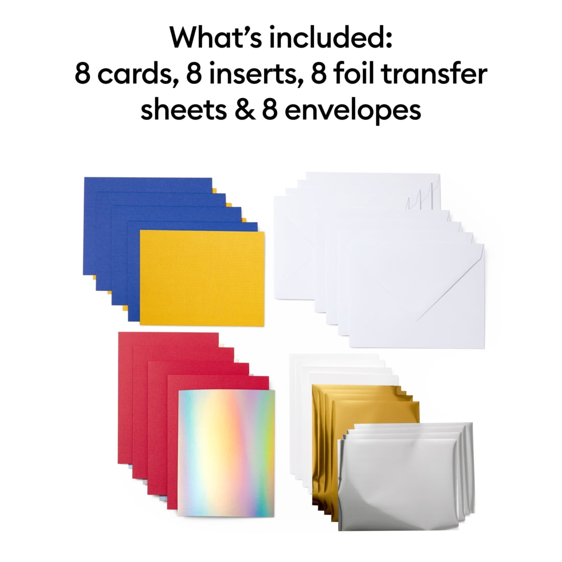 Cricut Joy Foil Transfer Insert Cards, Celebration Sampler - A2, 4.25" x 5.5"