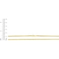 thumbnail image 4 of Floreo 10k Yellow Gold 2.5mm Lite Round Box Link Chain Necklace 16 Inch, 4 of 5