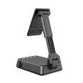 thumbnail image 2 of 1 Pcs Cell Phone Stand with Wireless Bluetooth Speaker - 5.2"x1.1"x3.5", Foldable Holders with 1800mAh Battery, 3W Stereo Sound, BT 5.0, Ideal for Desk, Kitchen, Office, Travel, 2 of 6