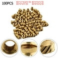 thumbnail image 2 of 100PCS Threaded Insert Self-clinching Nut Brass Internal Thread Knurled M3, 2 of 3