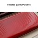 thumbnail image 4 of Qarigey Cartera de mujer portátil elegante reemplazo botón a presión gran capacidad Color sólido Rectangular tarjetero monedero Carteras Rojo púrpura Qarigey AP019431-04, 4 of 6