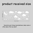 thumbnail image 2 of Calcomanías de pared de nubes, luna blanca y estrellas, vinilos decorativos para el hogar, papel tapiz mural de nubes, decoración de pared artística, 2 of 6