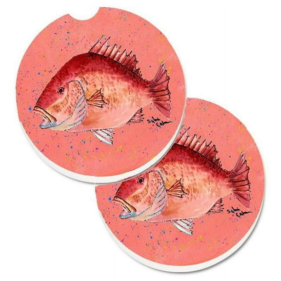 Strawberry Snapper Set of 2 Cup Holder Car Coaster
