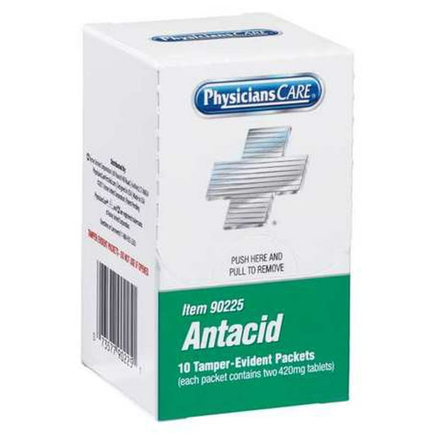 PHYSICIANSCARE Antacids and Indigestion,Tablet,PK10 90225G Walmart