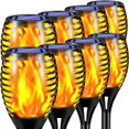 thumbnail image 1 of TomCare 8 Luces de Antorcha Solar para Exteriores 62cm Impermeables, 1 of 8