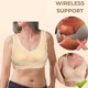 thumbnail image 5 of Conjunto de lencería Sujetador con corsé cómodo para mujer, informal, con cuello en V, color sólido sin anillo de acero, atuendo diario Cgtredaw Caqui T XL para Mujer, 5 of 8