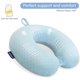 thumbnail image 4 of Almohada cervical de viaje Gosider de espuma viscoelástica en forma de U, color azul claro, 4 of 7