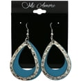 thumbnail image 2 of Mi Amore Layered Teardrop Dangle-Earrings Silver-Tone/Blue, 2 of 2