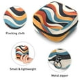 thumbnail image 3 of Sanitary Napkin Storage Bag, Geometric Wave Pattern Portable Menstrual Pad Bag for Teen Girls Store Panty Liners Tampons Sanitary Pads for Women Ladies, 3 of 6