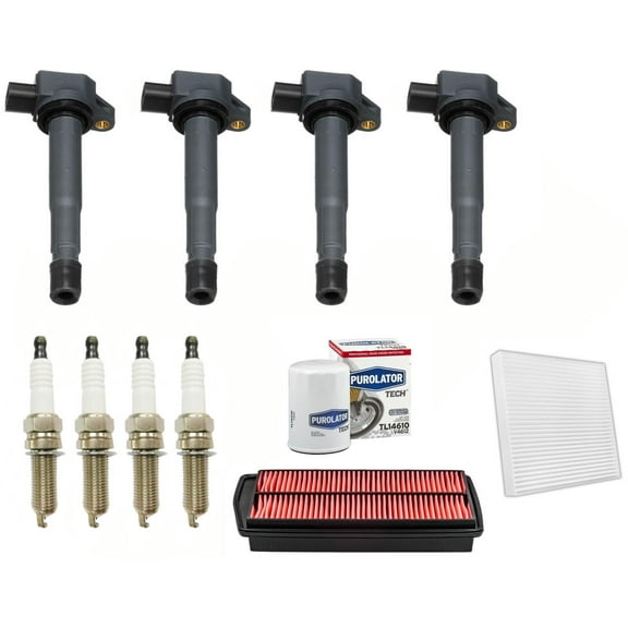 4 Ignition Coils & Platinum Spark Plugs & Filters For 2007-2012 Acura RDX 2.3L
