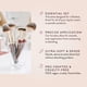 thumbnail image 3 of Juego de brochas de maquillaje BK BEAUTY ESSENTIALS SET DE BROCHAS FACIALES (4 UNIDADES), 3 of 7