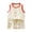 Orange, variant on felwors Girls Sleeveless Pajama Sets Cute Sleepwear Loungewear(Coffee,18-24 Months)