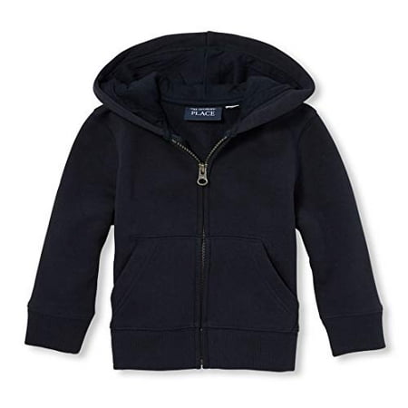 The childrens Place Boys Toddler Uniform Zip Up Hoodie, New Navy, 12-18 ...