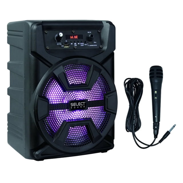 Bocina Bafle Amplificado 8 Hero Tws Bluetooth 2500w Incluye Micrófono Modelo Negro