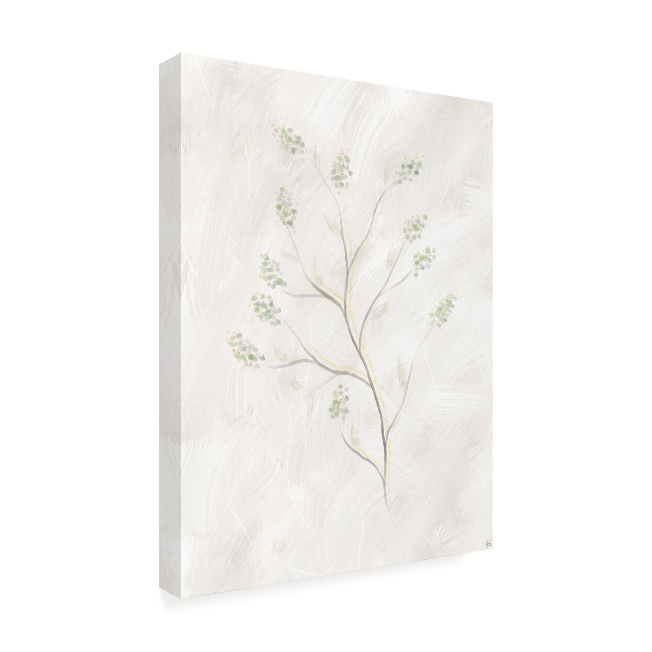 Canvas Wall Art - Line and Brush 'Wild Twigs' Wall Art for Living Room, Bedroom, or Office Décor by Trademark Fine Art - 14 x 19 Inches
