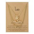 thumbnail image 1 of Twelve Constellations Gold Clavicle Necklace Set with Paper Card for Women Friendship Pendant, 1 of 3