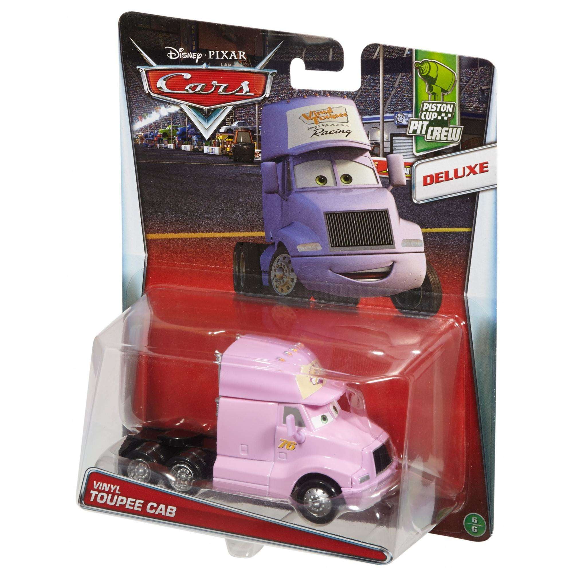 Disney Pixar Cars Vinyl Toupee Cab Deluxe Die Cast Vehicle Walmart