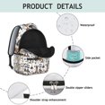 thumbnail image 4 of German Shepherd Dog and Footprint Backpack for School,Cute School Bag,Schoolbag with Adjustable Shoulder Straps & Padded Back,15.3"x11"x7.1"., 4 of 6