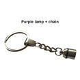thumbnail image 1 of Keychain Light Portable Keyring Lamp Backpack Handbag Key Chain Pendant Storage Holder Battery Operated Decorative Handicraft Purple Light, 1 of 9