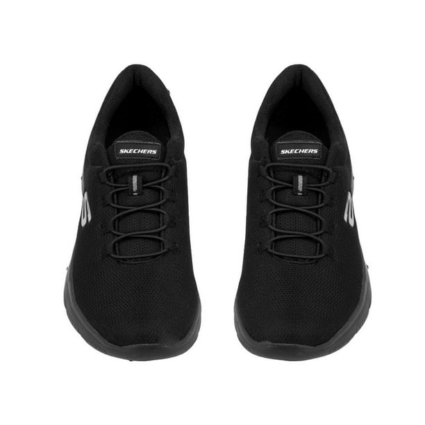 Tenis Skechers Mujer Deportivos Dama Comodos Memory Foam negro 25.5 Skechers 10000MX Walmart en linea