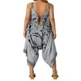 thumbnail image 4 of Women Funny Romper V Neck Printed Spaghetti Strap Owl Face Jumpsuit Cosplay Dress, 4 of 6